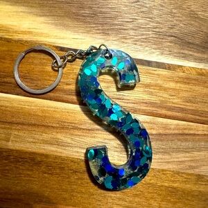 S letter key chain or bag clip!